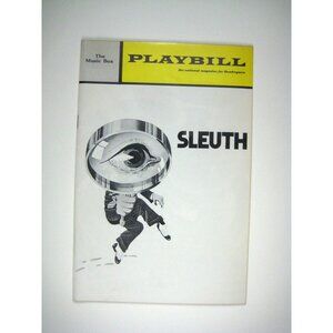 Playbill Sleuth The Music Box Theater March 1972 Paul Rogers Brian Murray